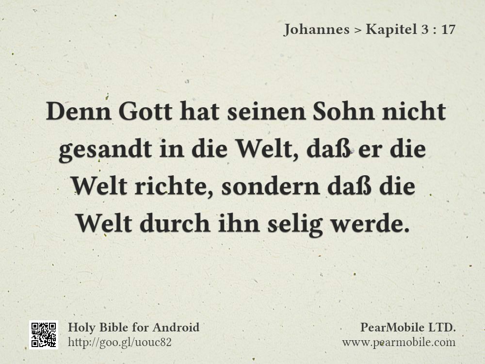 Johannes, Kapitel 3:17